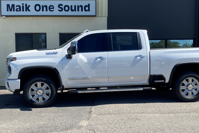 Chevrolet 2024 HD 2500 with professional window tint in North Bay
